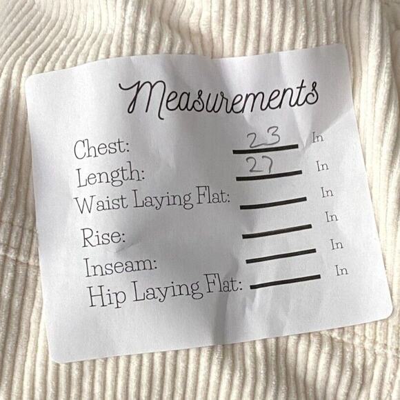 Zara Oversized Ribbed Corduroy Raw Hem Button Down Jacket Pockets XS Ivory #4129 - Picture 8 of 15